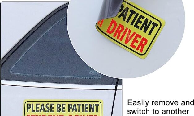 JUSTTOP 3pcs Magnet for Car, Please Be Patient Student Driver